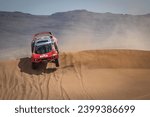Small photo of Zagora, Morocco. 14 October 2023. W2RC World Rally Raid Championship 2023. Rally of Morocco. #203, Sebastien Loeb - Fabian Lurquin, FRA-FRA, Prodrive Hunter, Bahrain Raid Xtreme, in the dunes.