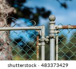 Rusty Fence And Gate Latch 
