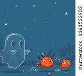 jack o' lantern pumpkins... | Shutterstock .eps vector #1161523903