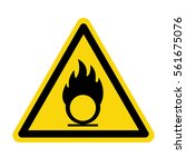 warning sign oxidize ... | Shutterstock .eps vector #561675076