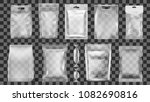 big set of transparent empty... | Shutterstock .eps vector #1082690816
