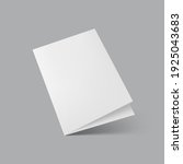 blank half fold brochure... | Shutterstock .eps vector #1925043683