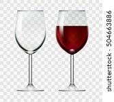 Big Reds Wine Empty Glass And...
