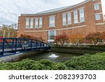 Small photo of NORFOLK, VA, USA - NOVEMBER 21: Albert Brooks Gornto Jr. Hall on November 21, 2021 at Old Dominion University in Norfolk, Virginia.