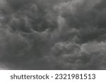 Small photo of Gloomy Sky Preceding Storm With Dark Clouds