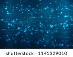 binary code background  digital ... | Shutterstock . vector #1145329010