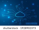 cloud computing  cyber... | Shutterstock .eps vector #1928902373