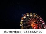 Ferris Wheel On A Background Of ...
