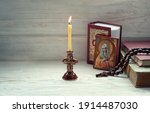 Burning Candle  Orthodox Icon ...