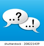 vector illustration of speech... | Shutterstock .eps vector #208221439
