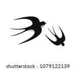 Swallow Logo. Isolated Swallow...