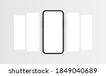 smartphone frame mockup with... | Shutterstock .eps vector #1849040689