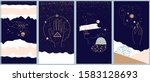 collection of space and... | Shutterstock .eps vector #1583128693
