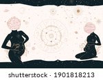 mystical and astrology... | Shutterstock .eps vector #1901818213