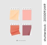 realistic mockup pantone fabric ... | Shutterstock .eps vector #2033091449