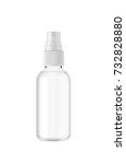Clear Glass Bottle With White...