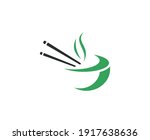 chinese food logo asia  bowl... | Shutterstock .eps vector #1917638636