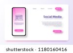 website template for websites ... | Shutterstock .eps vector #1180160416