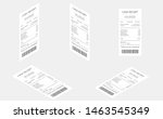 cash register sales receipts... | Shutterstock . vector #1463545349