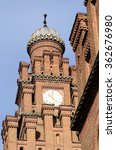 Small photo of Psalmist's school tower with clock, former archiepiscopal residence complex (Chernivtsi University), Western Ukraine,unesco world heritage site