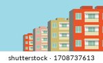 vector illustration of row of... | Shutterstock .eps vector #1708737613