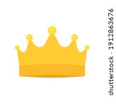 crown golden royal symbol.... | Shutterstock .eps vector #1912863676