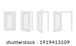 open and closed door home... | Shutterstock .eps vector #1919413109