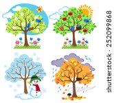 Symbols for Four Seasons Vector Clipart image - Free stock photo ...