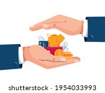 savings protection vector... | Shutterstock .eps vector #1954033993