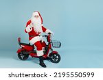 Full Length Santa Claus Sitting ...