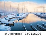 Winter View Of A Marina In...