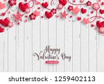 happy saint valentine's day... | Shutterstock .eps vector #1259402113