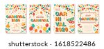 set of 2020 carnival cards or... | Shutterstock .eps vector #1618522486
