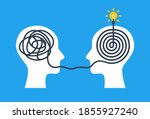 concept of psychotherapy ... | Shutterstock .eps vector #1855927240