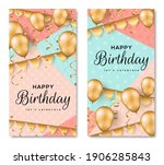 happy birthday background.... | Shutterstock .eps vector #1906285843