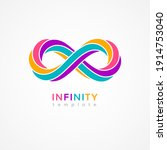 infinity colourful symbol... | Shutterstock .eps vector #1914753040