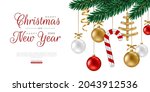 merry christmas and happy new... | Shutterstock .eps vector #2043912536