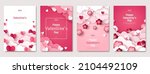 valentine's day concept posters ... | Shutterstock .eps vector #2104492109