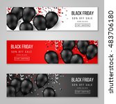 black friday sale horizontal... | Shutterstock .eps vector #483706180