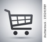 vector shopping cart icon | Shutterstock .eps vector #155241989