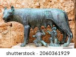 Small photo of Luperca is the name of the she-wolf who, according to Roman mythology, suckled Romulus and Remus, founders of Rome, when King Amulius ordered them to be killed. Currently called the capitoline wolf