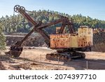 Old And Rusty Mine Excavator