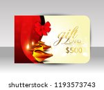 creative festival gift card for ... | Shutterstock .eps vector #1193573743