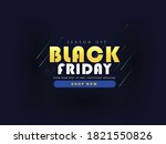 black friday sale. banner ... | Shutterstock .eps vector #1821550826