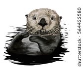 Sea Otter Illustration