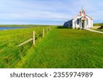 View of the Italian Chapel, in Lamb Holm, Orkney Islands, Scotland, UK