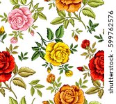 Seamless Pattern With Roses For ...