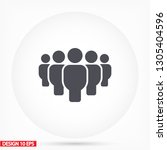 vector icon a group of people... | Shutterstock .eps vector #1305404596