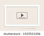 play vector icon . lorem ipsum... | Shutterstock .eps vector #1525521206