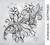 floral ornament | Shutterstock .eps vector #264794660